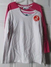 New Girls Size 6X Extremely Me 2 Pack Longsleeve Tees White Pink
