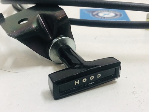 FORD FALCON XW XY ZC ZD BONNET HOOD RELEASE CABLE & BRACKET NEW - Picture 2 of 3
