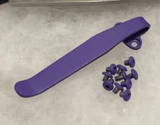 Titanium Deep Pocket Clip & Handle Screws For Benchmade Bugout 535 & Bailout 537