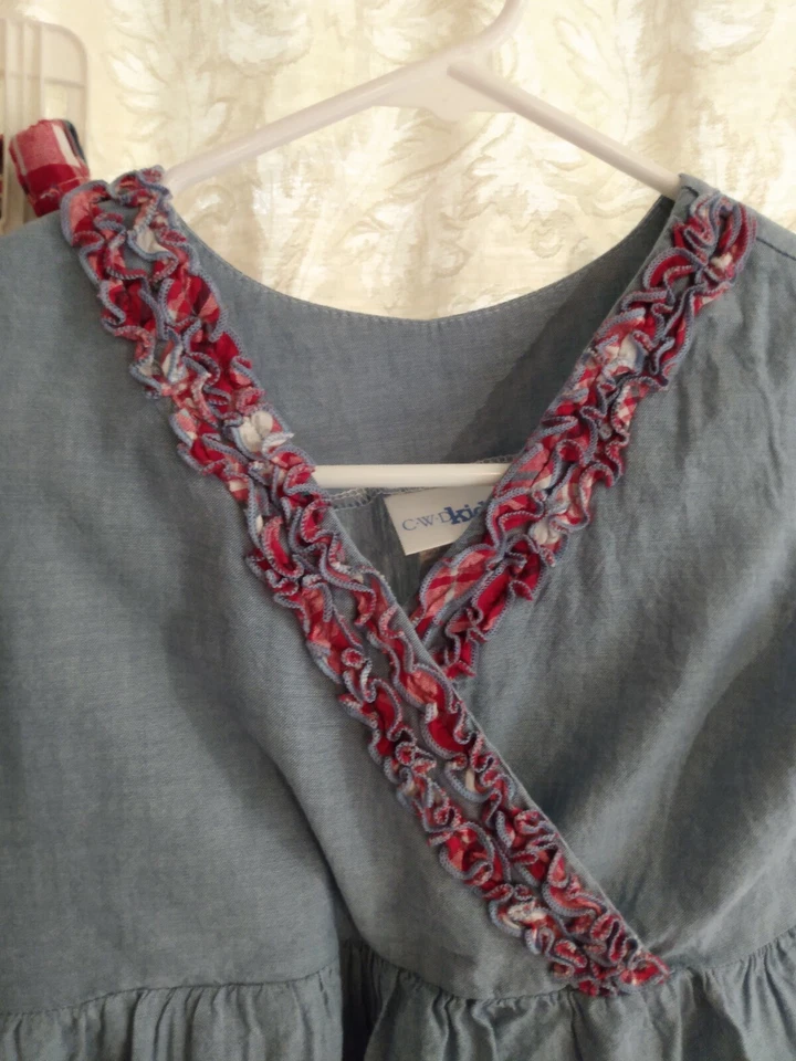 Traje CWD Niños Volantes Cuadros Patchwork Capris 7/8 Dures de Julio  Foto 2 de 4