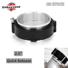 2.5'' 62mm Aluminum HD V-Band Clamp Quick Release for Intake Intercooler Pipe BK