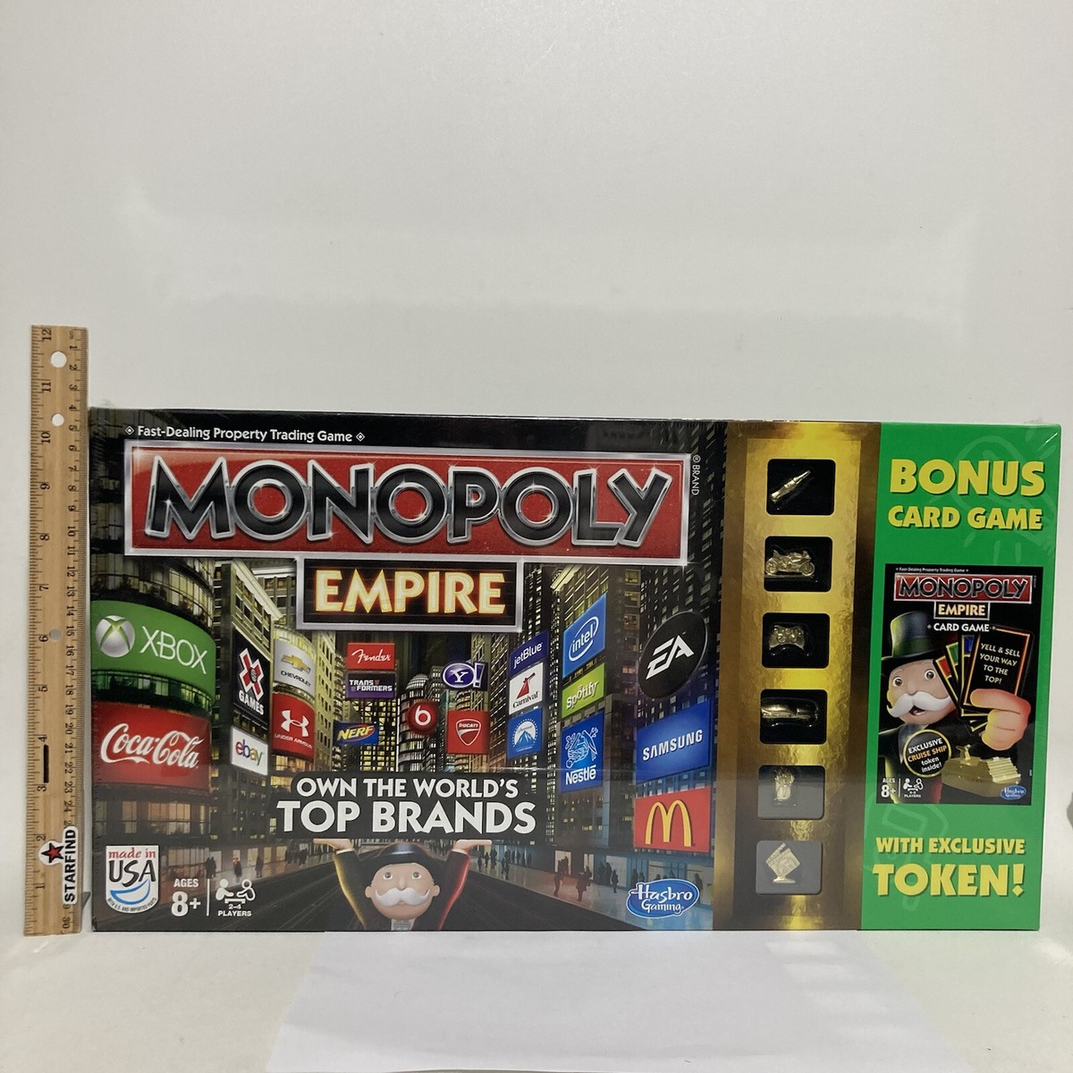 Monopoly EMPIRE Top Brands Board BONUS Card Game Exclusive