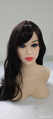 Realistic TPE Sex Doll Head Thick Lips Lifelike Masturbator Adult Toy for  Men