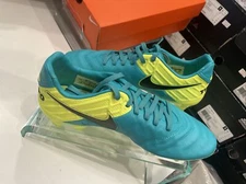 Nike Tiempo Legacy II FG Soccer Clear Jade Black Volt Leather