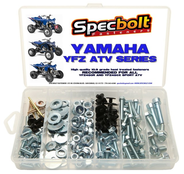 Yamaha ATV Bolt Kit Yfz450 YFZ 450 Specbolt 250 PC Fasteners Plastic