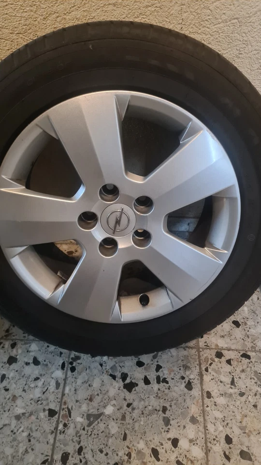 4x Sommer-Kompletträder DOT4822 auf Org. Opel Alu Felgen 6 x 16 Lk 5x 110 ET44 - Bild 4 von 4