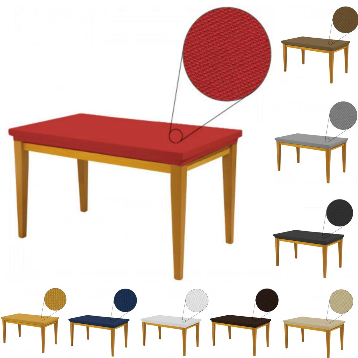 Grantop Tovaglia bianca in spandex elasticizzata, 10 m di altezza, rettangolare, lavabile, elasticizzata, rettangolare, per feste, matrimoni, eventi (bianco, 10 m