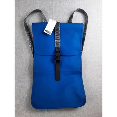 Rains Men One Size Performance Waterproof Backpack W3 Computer Sleeve Waves Blue