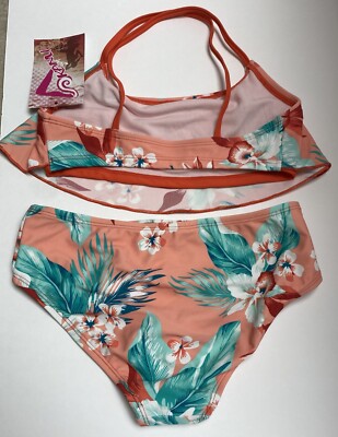 Kanu Surf Alania Flounce Bikini Per Ragazze, 2 Pezzi, In Nylon Ed Elastan, Sportivo E Alla Moda - 4