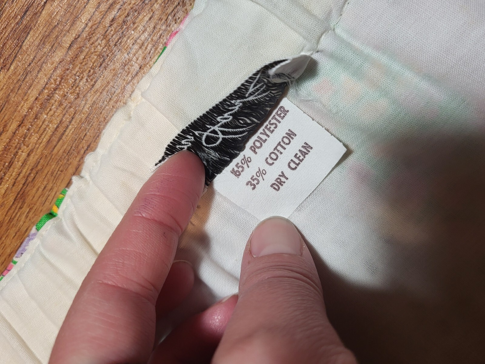 Vtge 1970s Striped Patchwork Lace Eyelet Floral M… - image 5