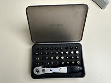 GreaTalent 37in1 S2 Steel Mini Ratchet Wrench Screwdriver Bit Set with 1/4" H...