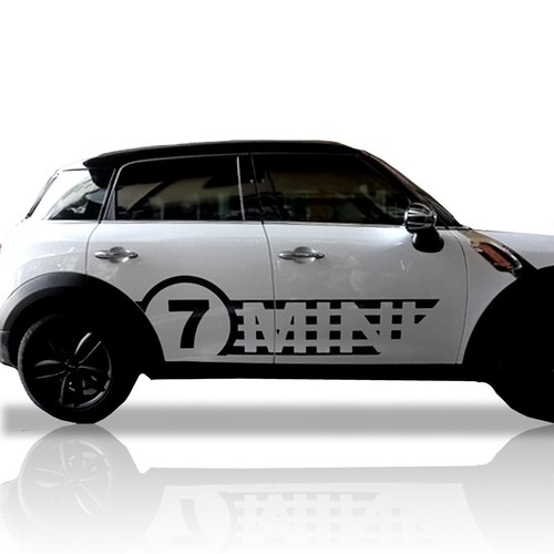 For Mini Cooper R60 7 MINI Rocker Panels Stripes Body Decor Decals ...