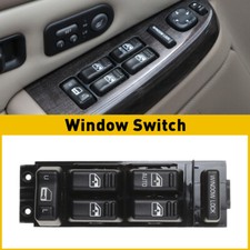 Left Power Window Master Control Switch For Chevy Silverado Suburban Tahoe 00-02