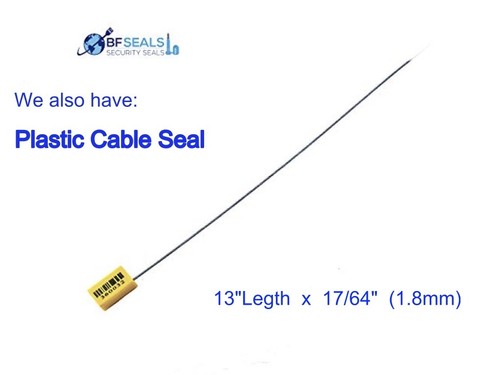 Plastic Seal Pull-Tight HD 19" Long, 500 Pcs, Elegant Blue color ,Heavy Duty - Picture 10 of 11