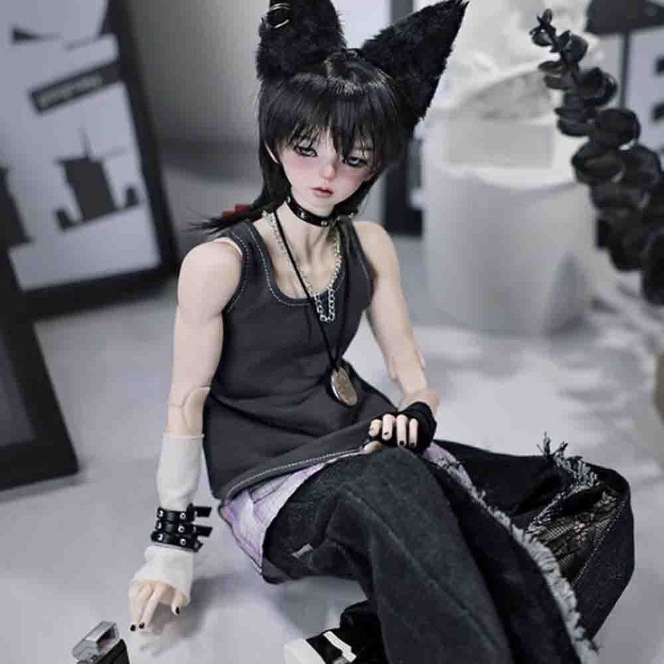 1/4 BJD Doll Ball Joint Doll Resin Cool Handsome Boy Handmade Gift Bare ...