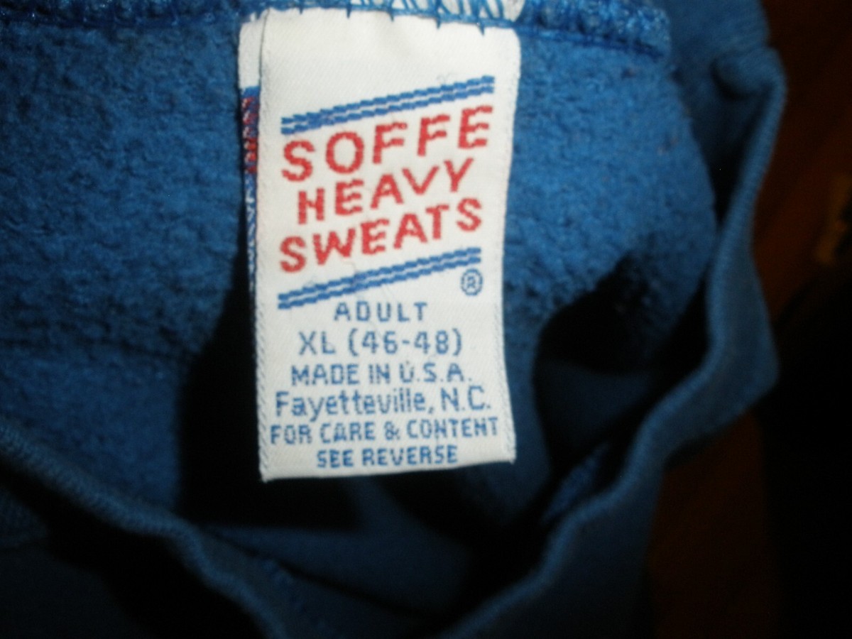 Vintage Soffe Heavy Sweats Sweatshirt Adult XL University Vintage Soffe Heavy Sweats Sweatshirt Adult XL University