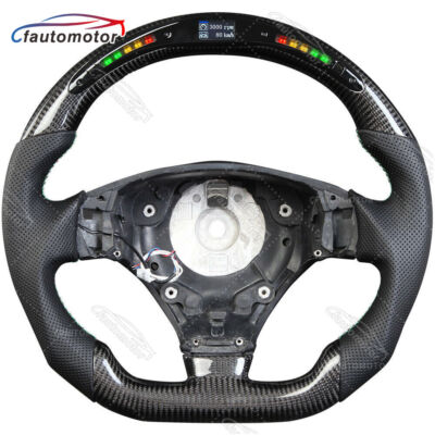 Real Carbon Fiber LED Steering Wheel Fit MASERATI GRANTURISMO GT 2007-2020