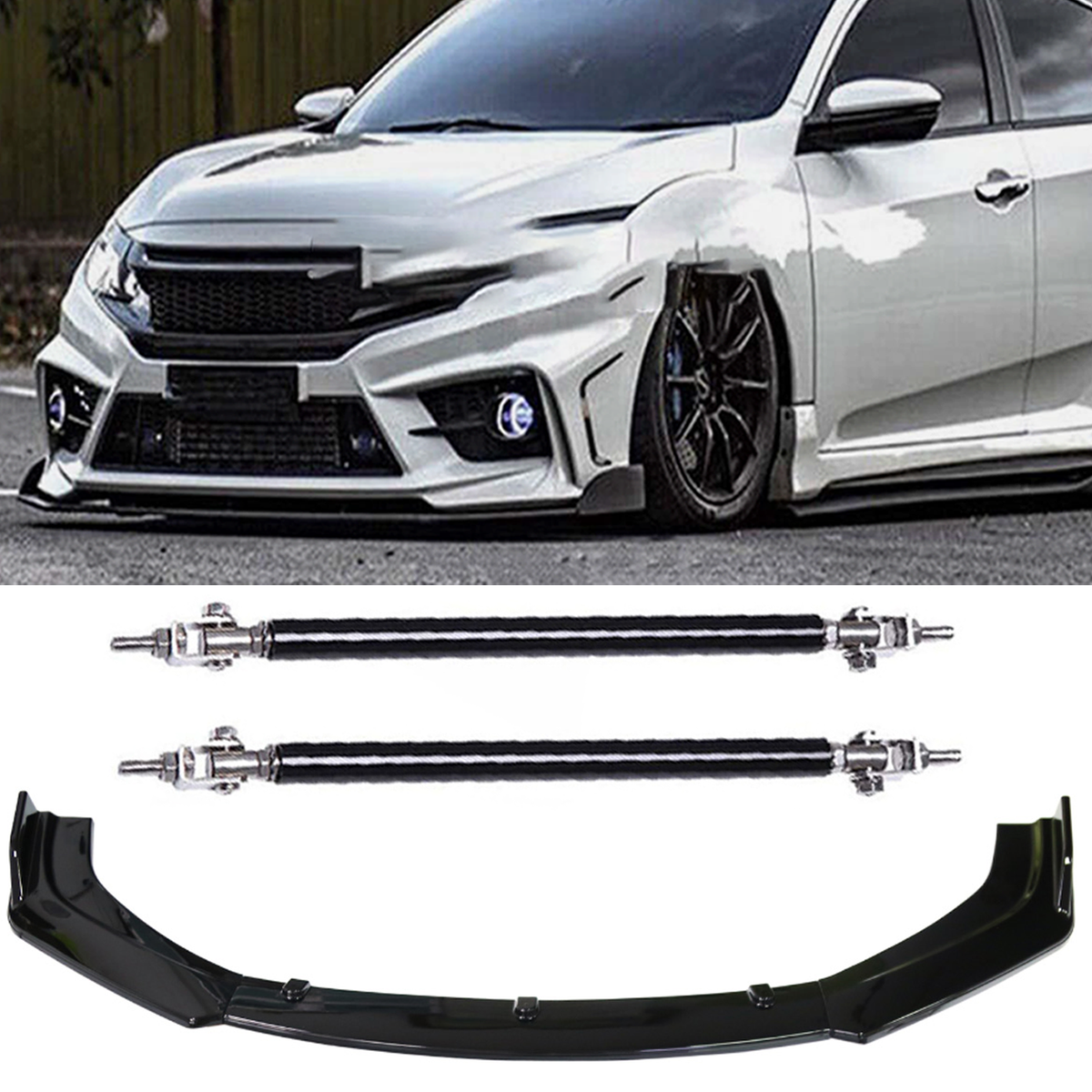 body-kit-for-cars-spoiler-for-honda-civic-gloss-black-front-bumper-lip