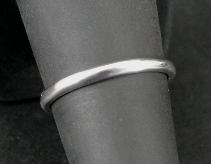 Ring Silver Band Stackable Thin Smooth Sterling S… - image 3