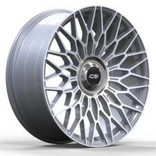 SET OF (4) OS WHEELS FF01 Flow Forged 24x9 Blank +20 Silver Machined Face