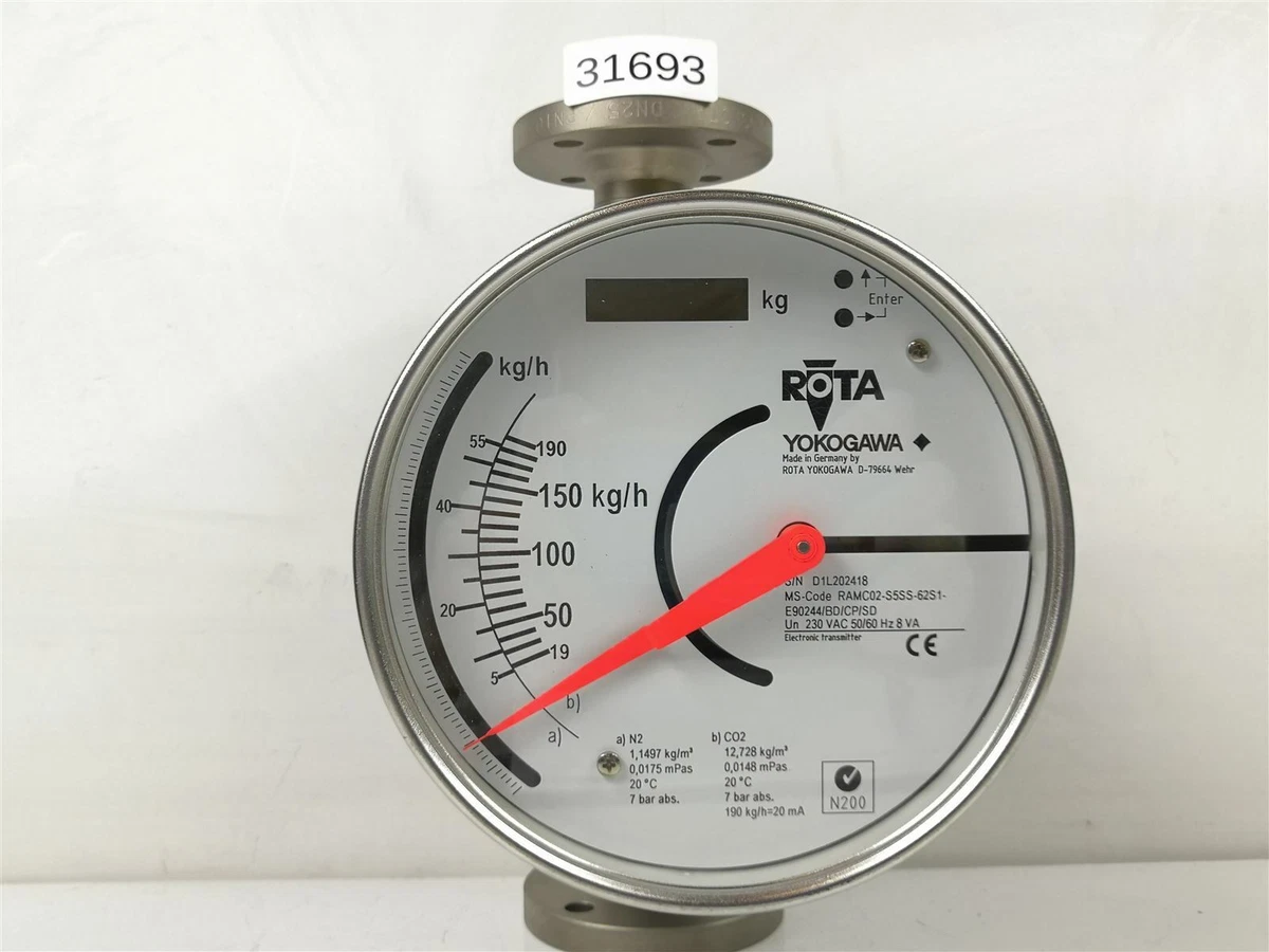Original Japan Yokogawa RAMC Variable Area Flow Meter, 44 OFF