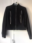 Womens Juniors Jacket Black Size Medium Cynthia Steffe Made in USA Zippers — photo 1