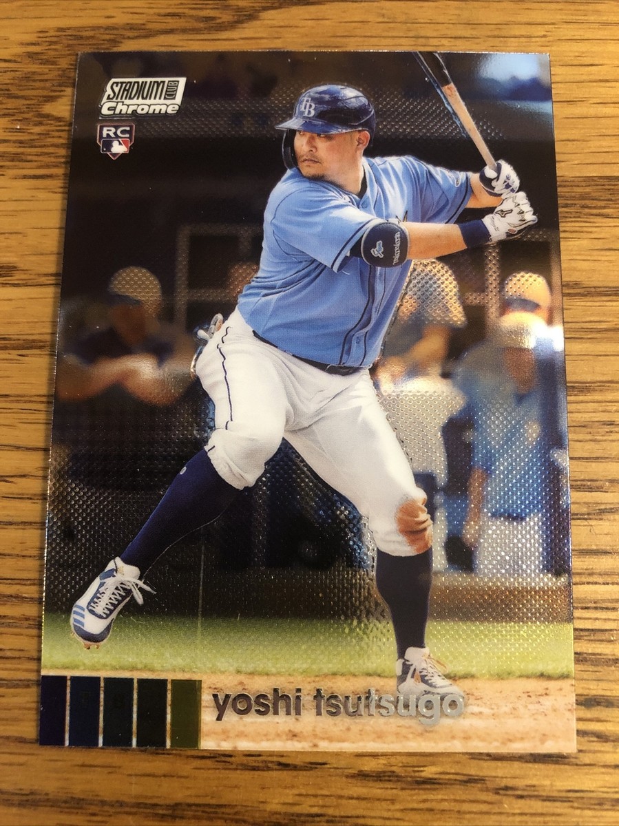Yoshi Tsutsugo RC 2020 Topps Stadium Club Chrome Rays #64 *6841