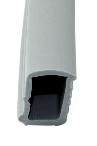 Universal steel frame seal, door seal, width:10 mm, height:16 mm, white/grey - Picture 6 of 6