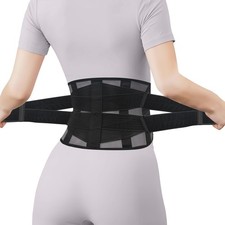 Ultra Thin Lumbar Support Brace for Women Men Lightweight Back Pain Re