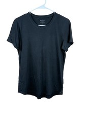 FIGS Super Soft Pima Cotton Modal Short Sleeve Scrub T-Shirt Black Womens Small