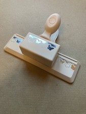MARTHA STEWART 2 in 1 Design BUTTERFLY Emboss & Cut Border Edge Punch