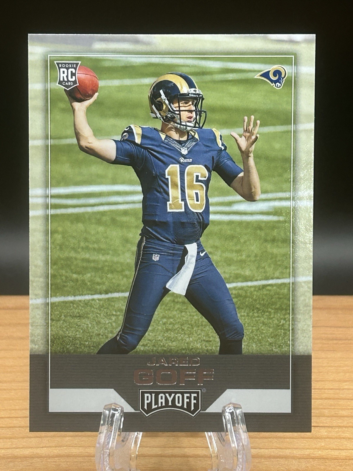 2016 Panini Playoff Jared Goff RC #201 Los Angeles Rams Rookie Card