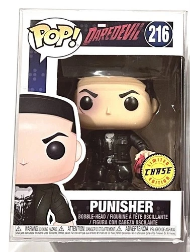 Funko Pop Marvel Daredevil 216 Punisher Chase Limited Edition W/ Protector NEW