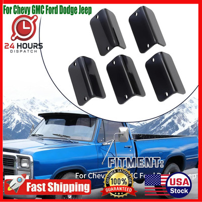 5X For Cab Moon Visors Sunvisor Light Lens Kit For Chevy GMC Ford Dodge Jeep US