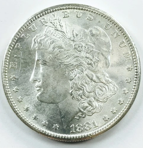 1881 SAN FRANCISCO MORGAN DOLLAR! GEM BU+! 90 PERCENT SILVER! NR #P2366