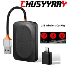 2 in 1 Car Auto Wireless Apple Carplay & Android Auto USB Adapter Plug & Play