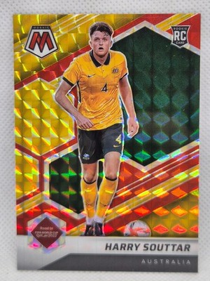 #/88  Harry Souttar Australia Leceister City Panini Mosaic 2021-22 Red/Gold