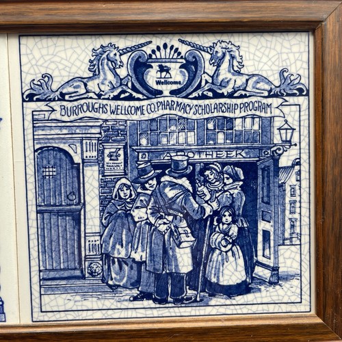 Azulejos de boticario Delftware enmarcados de colección - Imagen 3 de 9