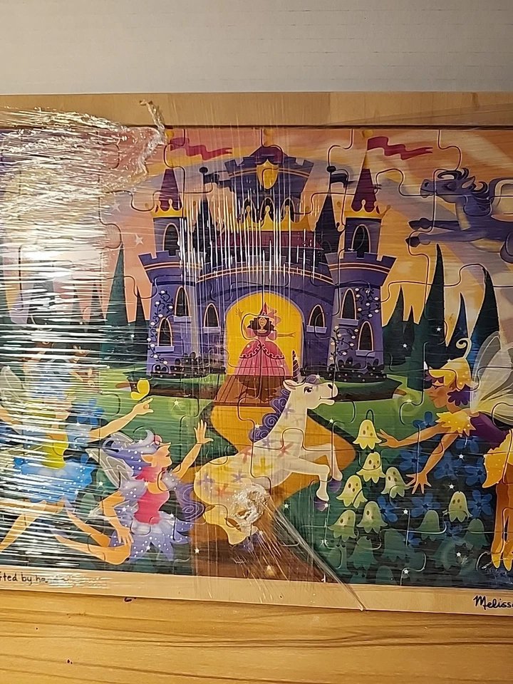 Melissa & Doug Fairy Fantasy 48 pc Wooden Jigsaw Unicorn - Image 3 of 4