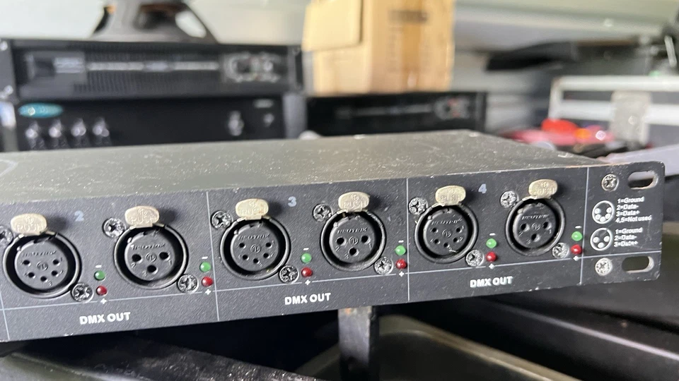 Elation Opto-Branch 4 DMX Splitter To Distribute Boost Signals, 2-Ins, 4-Outs - Image 4 of 4