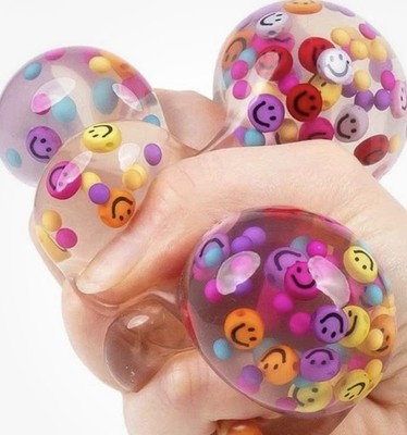 Scrunchems Happy Little Faces mehrfarbiger Squish Ball Spaß gefüllt Fidget Ball