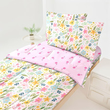 Floral Zipper Bedding Twin Girls Pink Bedding for Girls Flower Comforter All in