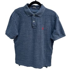 Polo Ralph Lauren Shirt Mens M Polo Blue Short Sleeve Custom Slim Fit Pony