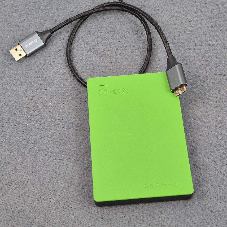 Seagate 2TB External Game Drive for Xbox Replacement Cord Green - Image 2 of 4