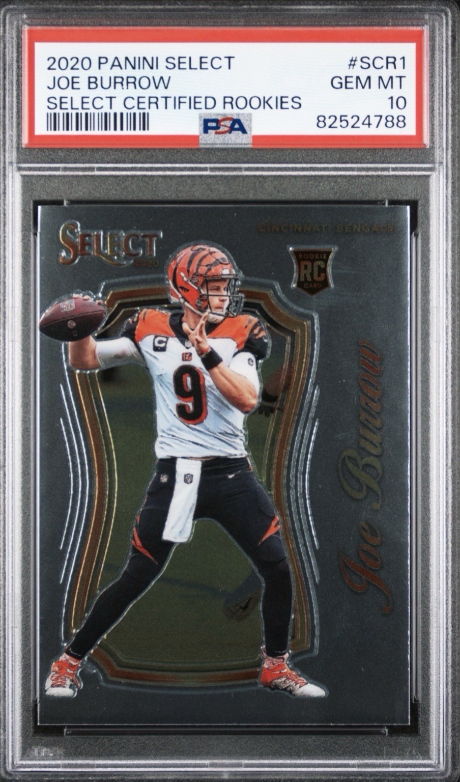 Joe Burrow Panini Select Certified Rookies #SCR1 Base