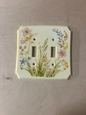 AMERICAN TACK & HARDWARE Wild Flower Garden 3-D Light Switch Plate Cover Multi