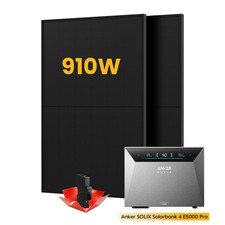 900W Bifazial Balkonkraftwerk mit Speicher Anker Solarbank 4 E5000 Pro 5 kWh
