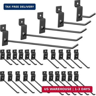 Moxweyeni 50 Packs Slatwall Hanging Hooks Display Hooks Slatwall Accessories 2'',