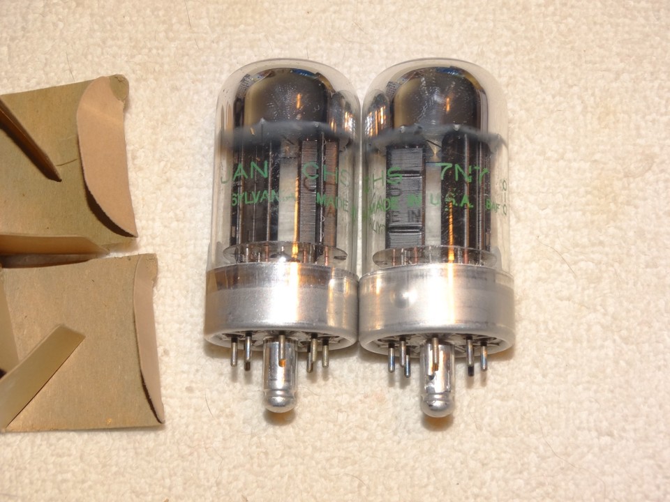 Tube électronique NOS (New Old Stock) Sylvania 2J 5Y4G JUAN CHS - état Neuf Original