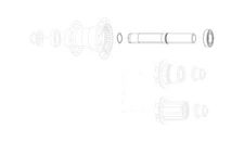 ZIPP rear spare axle for ZR1 tyre